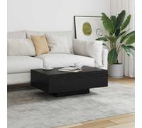 Vidaxl Couch Table Black Oak Engineered Wood 85 X 55 X 31 Cm Sturdy, Black