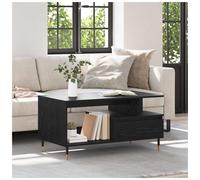vidaXL Coffee Table Black Oak 90 x 49 x 45 cm Engineered Wood