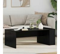 Coffee Table Black Oak 95x50x34cm Engineered Wood Modern Rectangular with Shelf