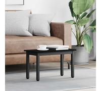 Coffee Table Black Oak Engineered Wood 60x30x36 cm Minimalist Sturdy Accent XL.