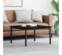 vidaXL Coffee Table Black Oak 80 x 80 x 45 cm Engineered Wood