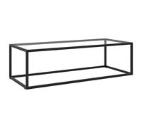 Coffee Table Black With Tempered Glass