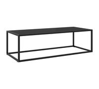 Coffee Table Black With Tempered Glass