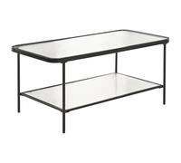 Beliani Coffee Table BLAIR Tempered Glass Black