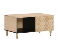 vidaXL Coffee Table 80x50x40 cm Solid Wood Mango - Brown, Brown