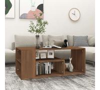 Coffee Table Brown Oak 100x50x40 cm Engineered Wood Berkfield Home Brown One Size