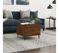 vidaXL Coffee Table Brown Oak 50x50x40 cm Engineered Wood, Brown