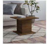 Coffee Table Brown Oak 55.5x55.5x40cm Engineered Wood Minimalist Square Compact