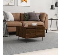 (brown oak) vidaXL Coffee Table Side Table Sofa Couch Tea Table White Engineered Wood