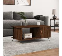 Coffee Table Brown Oak 90x50x40 cm Engineered Wood Berkfield Home Brown One Size