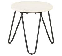 Coffee Table Brown Real Stone with Marble Home 40cm/65cm Multi Colours vidaXL