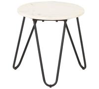 Coffee Table Brown Real Stone with Marble Home 40cm/65cm Multi Colours vidaXL