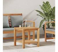 Coffee Table Brown Solid Teak 45x45x45 cm Outdoor Minimalist Table with Storage