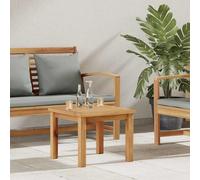 Coffee Table Brown Solid Teak Wood 45 x 45 x 36 cm Outdoor Minimalist for Patio