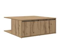 Coffee Table Old Wood 80 x 80 x 31 cm Engineered Wood Drawer Modern Minimalist.