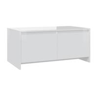 vidaXL Coffee Table High Gloss White 90x50x41.5 cm Engineered Wood