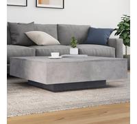 Coffee Table Concrete Grey 100x100x31 cm Engineered Wood Square Modern Durable +