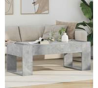 Coffee Table Concrete Grey 110x50x41cm Engineered Wood Minimalist Rectangular UK