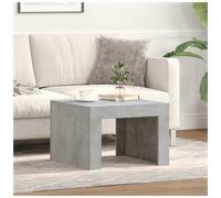 Coffee Table Concrete Grey 50x50x35 cm Engineered Wood Modern Square Living Room