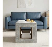 Coffee Table Concrete Grey 51.5x50x50 cm Compact Durable Indoor Quick Assembly.