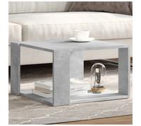 Coffee Table Concrete Grey 51.5x51.5x30cm Engineered Wood Modern Square Corner
