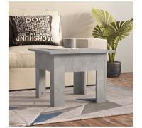 Coffee Table Concrete Grey 55x55x42 cm Engineered Wood Minimalist Low Square Top