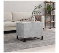 Coffee Table Concrete Grey 60x44.5x45cm Engineered Wood Minimalist Compact Slim