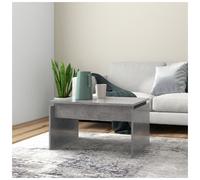 Coffee Table Concrete Grey 68x50x38 cm Engineered Wood Minimalist Modern Compact