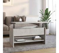 Coffee Table Concrete Grey 80x50x41.5cm Engineered Wood Compact Lift Top Storage