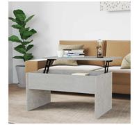 Coffee table concrete grey 80x50x41.5cm engineered wood lift-top storage modern