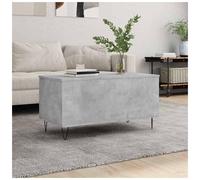 Coffee Table Concrete Grey 90x44.5x45cm Engineered Wood Flip-Top Storage Hairpin
