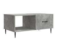 Coffee table Concrete grey 90x50x40cm Engineered wood Industrial storage 2 doors