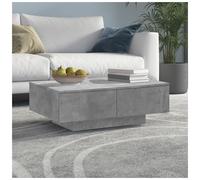 Coffee Table Concrete Grey 90x60x31 cm Engineered Wood Minimalist Modern Compact