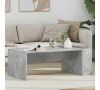 Coffee Table Concrete Grey 95x50x34cm Engineered Wood Modern Rectangular Top