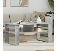 Coffee Table Concrete Grey 96x54x44cm Engineered Wood Modern Minimalist +Storage