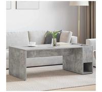 Coffee Table Concrete Grey Engineered Wood 101.5x50x37 cm Rectangular Storage UK