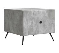 Coffee table concrete grey engineered wood 49x50x40cm one drawer vintage modern