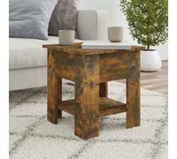 Vidaxl Coffee Table Smoked Oak 40X40X42 Cm Engineered Wood