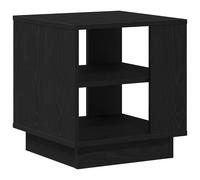 Coffee Table Black Oak 40x40x43cm Engineered Wood Low Shelf Modern Sturdy Ideal