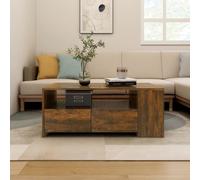 (smoked oak) vidaXL Coffee Table Couch Table Indoor Furniture Engineered Wood Multi Colours