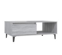 (grey sonoma) vidaXL Coffee Table Couch Tea Side Table Chipboard 90x60x35 cm Multi Colours