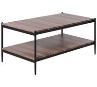 Beliani Industrial Coffee Table Avoca Dark Brown