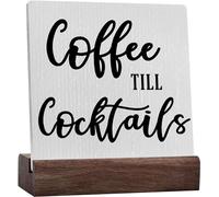 Coffee Table Decor Rustic Desk Decor Coffee Station Accessories Coffee Bar Sign Farmhouse Ceramic Table Sign Coffee Corner Decor Coffee Bar Supplies Kitchen Sign For Home Shelf Countertop Cafe Shop