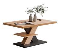 Coffee table Detroit wood/grey 90x60x45cm