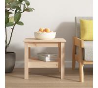 vidaXL Coffee Table White 45x45x40 cm Solid Wood Pine UK NEW