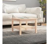 (White, 55 x 55 x 40 cm (L x W x H)) vidaXL Coffee Table Dining Table Centre Accent Tea End Table Solid Wood Pine