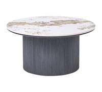 Beliani Coffee Table Dora Ceramic Black