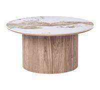 Beliani Coffee Table Dora Ceramic Brown