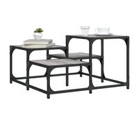 (black, 68 x 68 x 40 cm) vidaXL Coffee Table Hall Side End Table Sofa Table Grey Sonoma Engineered Wood