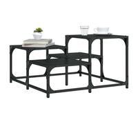 (black, 68 x 68 x 40 cm) vidaXL Coffee Table Hall Side End Table Sofa Table Grey Sonoma Engineered Wood